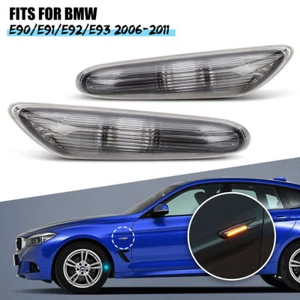 2PC Side Marker Turn Signal Lights Replacement BMW E90/E91/E92/E93 2006-11 L60 - Picture 1 of 9