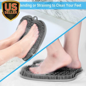 XL Large Foot Scrubber Mat for Use in Shower - Shower Foot Cleaner to Elimina... - Picture 1 of 8