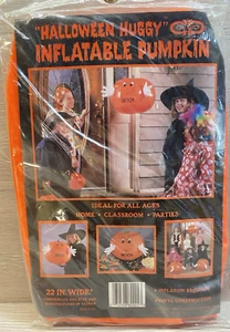 De colección 1987 Cleo Halloween Huggy Inflable Calabaza Vinilo 22” Decoración Años 80 ¡Nuevo!! - Imagen 1 de 4