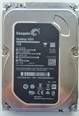 Seagate Desktop HDD 1TB SATA  Hard Drive ST1000DM003 1000GB, Date: 04/2019 - Image 1 of 4