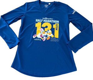 women Run Disney 2024 Half Marathon 13.1 Shirt MED NEW dri-fit LS cycling runnin