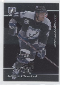 2001-02 ITG Be A Player Signature Series /10 Jimmie Olvestad #222 Rookie RC