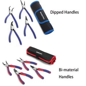 WORKPRO 4-Piece Snap Ring Pliers Set - Heavy Duty 7-inch Internal/External Plier - Picture 1 of 22