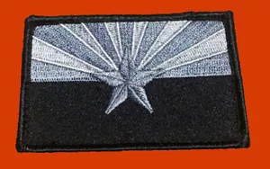 BANDIERA DI STATO ARIZONA COMBATTIMENTO TATTICO 3 x 2 pollici GANCIO ANELLO PATCH - Foto 1 di 1