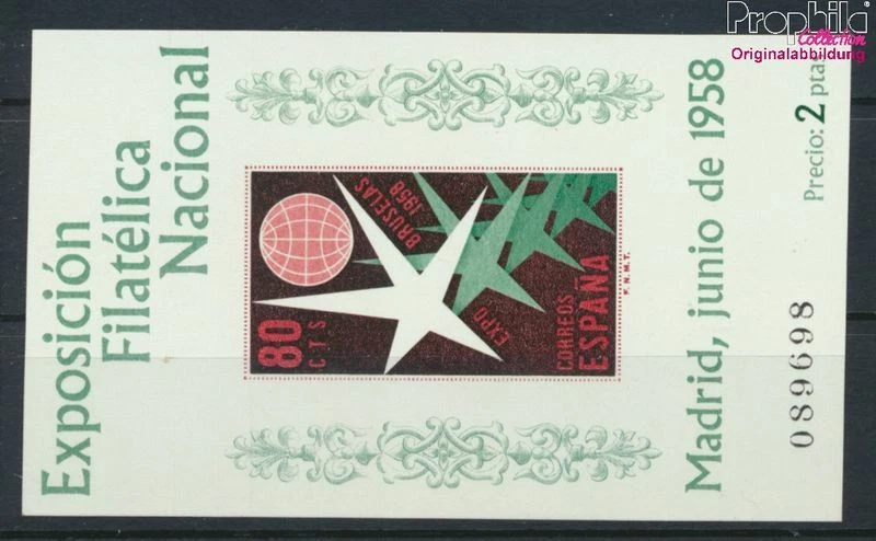 España Bloque 13 (completa edición) nuevo con goma original 1958 exp (9368673 - Imagen 1 de 1