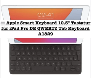 ⌨️ Apple Smart Keyboard 10.5" Tastatur für iPad Pro DE QWERTZ Tab Keyboard A1829 - Bild 1 von 24
