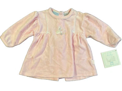 NUEVO Vestido Le Top Bebé Niña 3-6 Meses Rosa Conejo Manga Larga Foto 1 de 4