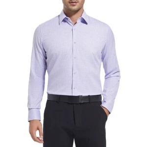 Neu mit Etikett Duchamp Slim Fit lila kariertes Baumwollhemd Herren XXL Langarm Knopfleiste - Bild 1 von 8