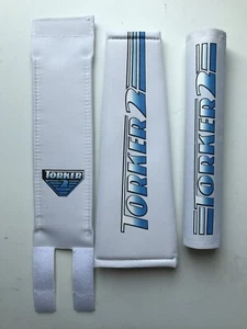 Torker 2 Bmx Pad Set White Oldschool REPOP Tange Koizumi PK Ripper Kuwahara - Picture 1 of 7