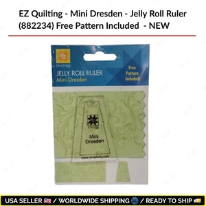 EZ Quilting - Mini Dresden - Jelly Roll Ruler (882234) Free Pattern Included NEW - Picture 1 of 6