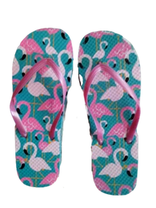 Chanclas Sandalia Juncture Rosa Flamenco Mujer Grande L Talla 9 10 - Imagen 1 de 4