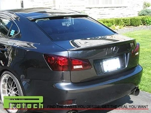 Unpainted F Sports Trunk Lip w/ OE Roof Spoiler FOR 06-12 Lexus IS250 IS350 ISF - Picture 1 of 2