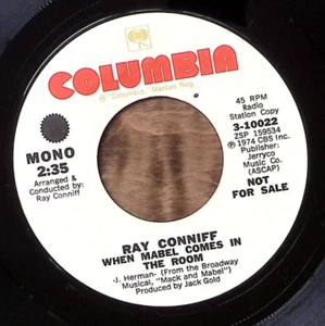 RAY CONNIFF WHEN MABEL COMES IN THE ROOM COLUMBIA RECORDS PROMO VINYL 45 60-17 - Picture 1 of 3