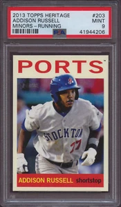 2013 Topps Heritage Minors 203 Addison Russell PSA 9 Mint - Picture 1 of 1