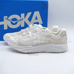 Size 10.5 Men's HOKA Huaka Origins Running Shoes 1134452-WWH White - Picture 1 of 8