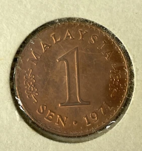 1971-1 Sen, Malaysia, Choice Uncirculated, (BU) T333 - Picture 1 of 2