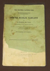 Real Ejecutoria Decree Mexico 1906 City Of Lerma Toluca Land Grants First Edit. - Picture 1 of 4