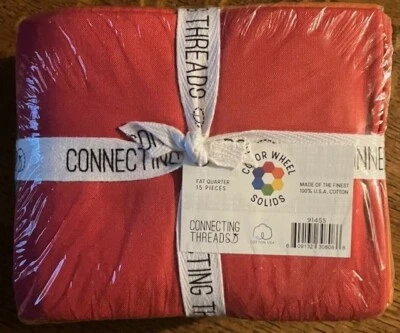 15 PCS Connecting Threads Precut Cotton Quilting Fabric Bundle Fat Quarters - Image 1 of 4