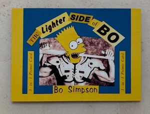 Vtg Lighter Side of Bo Jackson Promo Card Bart Simpson 3 In 1 RoboBo - Picture 1 of 2