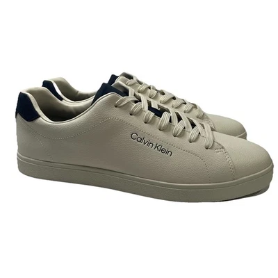 Men's Shoes Calvin Klein ILano Casual Lace-Up Sneakers Ivory Size 12 M - Image 1 of 4