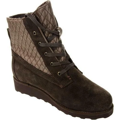 Bearpaw 靴子女式 6 Harmony 巧克力棕色全新 2369W 休闲全新带标签短靴 — 第 1/4 张图片