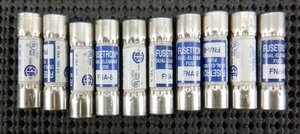 Cooper Bussmann FNA-8 Dual Element 8 Amp 125VAC Time Delay Fuse - Lot of 10 - Picture 1 of 2