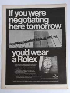 Vintage Rolex Watch Print Advertisement Rolex Day Date. Australian Ad 1967 - Picture 1 of 4