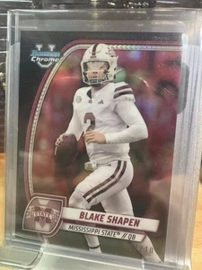 Blake Shapen 2024 Bowman U Chrome #22 Black /10 Mississippi State - Bild 1 von 1