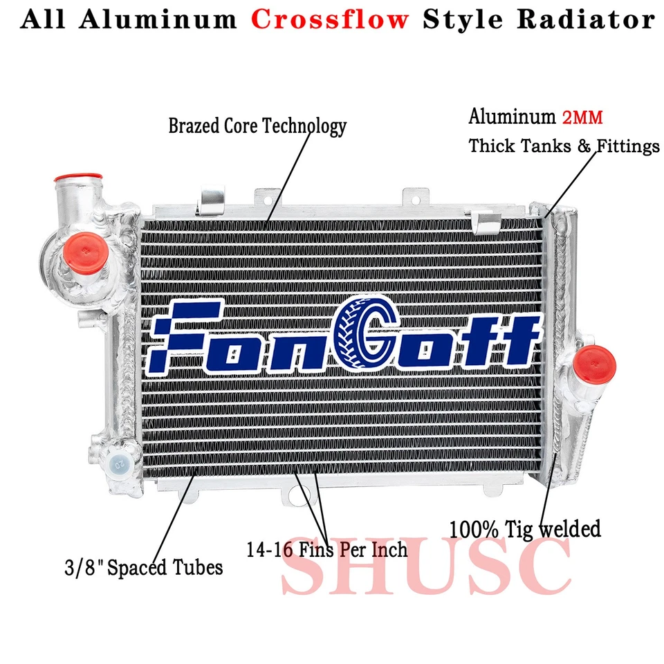 Radiador de aluminio para BMW K75 K75S K100LT K1100LT K1100RS K100RT 1984-1997 1986 Foto 1 de 4