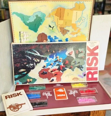 1975 Risk Board Game Parker Brothers No Dice in Very Good Condition FREE SHIP - Image 1 of 4