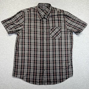 Oakley kariertes Hemd mit Knopfleiste Herren XL schwarz grau rot kurzarm " - Bild 1 von 19