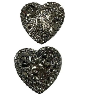 NEW Hair Accessories Clips set of 2 hearts - Picture 1 of 4