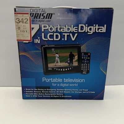 Digital Prism ATSC-710 7" Portable Handheld LCD TV  (READ) - Image 1 of 4
