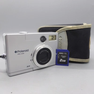 Polaroid Digital Camera PDC 4350 4.2MP Silver Tested - Image 1 of 4