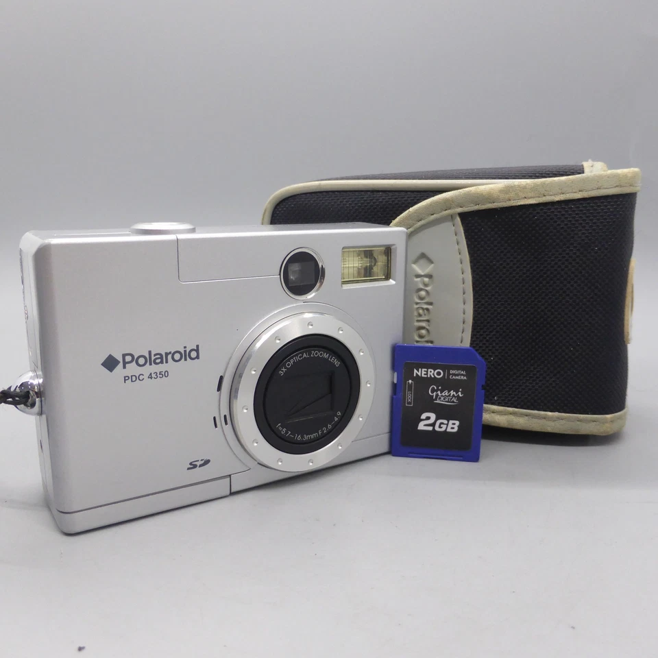 Polaroid Digital Camera PDC 4350 4.2MP Silver Tested - Image 1 of 4