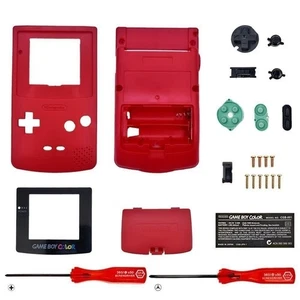 Replacement Housing for Nintendo Game Boy Color Lens GBC Shell Berry Red - Picture 1 of 3