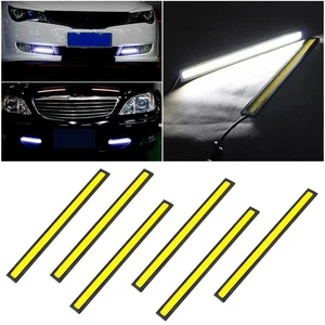 6PCS White COB DRL LED Daytime Running Light for Universal Car Driving Fog Lamp - Picture 1 of 9