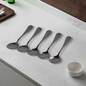 5pcs Spoons Teaspoons Stainless Steel Tea Teaspoon Home Restaurants Parts - Picture 1 of 12