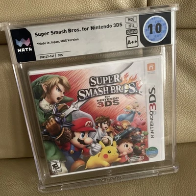 Super Smash Bros. for Nintendo 3DS World Ed. Sealed Game WATA Graded Perfect 10 - Image 1 of 2