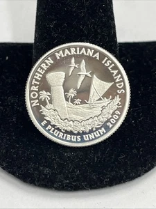 2009 S Northern Mariana Islands 90% SILVER "PROOF" Territory Quarter - Picture 1 of 2