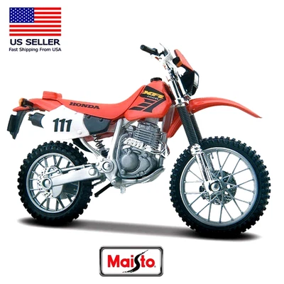 HONDA XR400R OFF ROAD MOTORCYCLE BRAND NEW MAISTO 1:18 REPLICA BIKE MODEL GIFT - Image 1 of 4