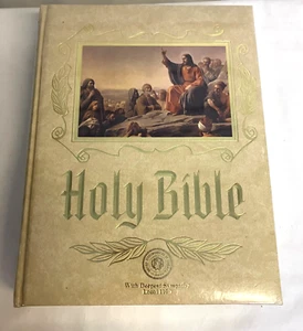 Sealed Holy Heirloom Family Bible King James Version United Steelworkers 1190 - Picture 1 of 6