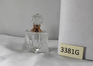 OLEG CASSINI SPARKLING CRYSTAL PERFUME BOTTLE LASER ENGRAVED SIGNATURE & DABBER - Picture 1 of 12