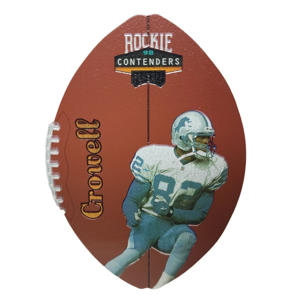 1998 Playoff Contenders Leather Gold | #27 | Germane Crowell | Rookie RC #'d /53 - Image 1 of 3