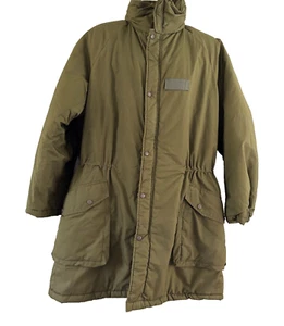 Vintage 90s Norsel Fabriks Swedish Military Parka Jacket Mens 85 180 Green M-90 - Picture 1 of 16