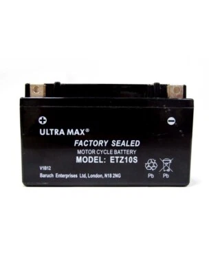 Honda CBR600 RR Replacement ULTRAMAX ETZ10S Battery AS YTZ10S CTZ10S GTZ10S - Image 1 of 3