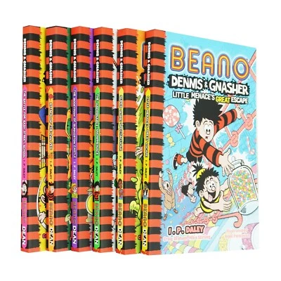 Beano Dennis & Gnasher by I. P. Daley 6 Book Collection - Ages 7-10 - Paperback - Image 1 of 4