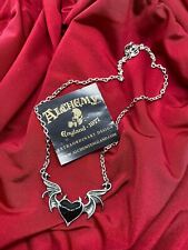 Alchemy Of England Heart Wing P896 Blacksoul Necklace Gothic Pendant IN HAND