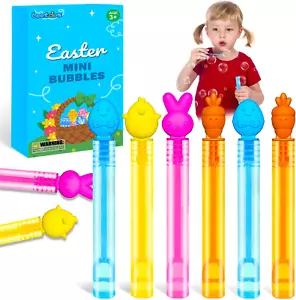 20 Pack Easter Mini Bubbles Wands Party Favors for Kids, Easter Basket Stuffers - Picture 1 of 12