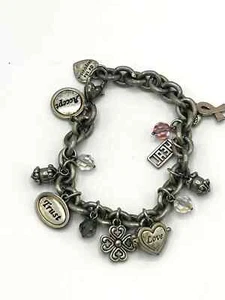 Brighton Pink Breast Cancer Charm Bracelet - Picture 1 of 6